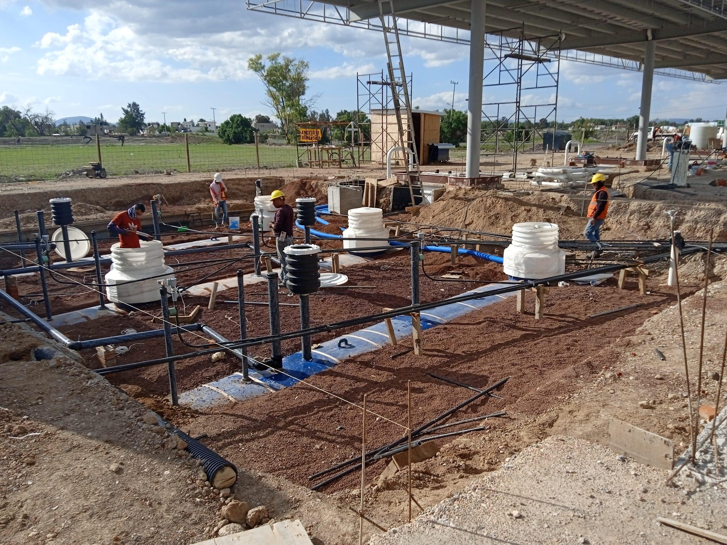 Instalaciones de combustible en proceso